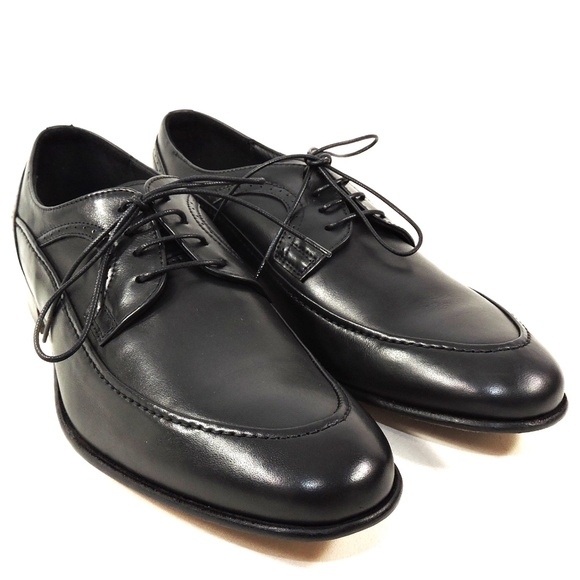 RENZO MERCURI ?? MEN\'S  BLACK SOFT LEATHER COMFORT FASHION OXFORD SHOES main image 5
